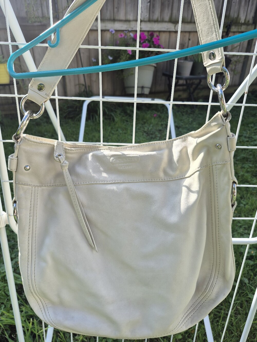 Coach Zoe Hobo Bag With Silver Tone Hardware
